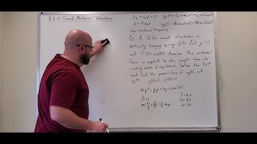 Sec. 3.10 Forced Mechanical Vibrations