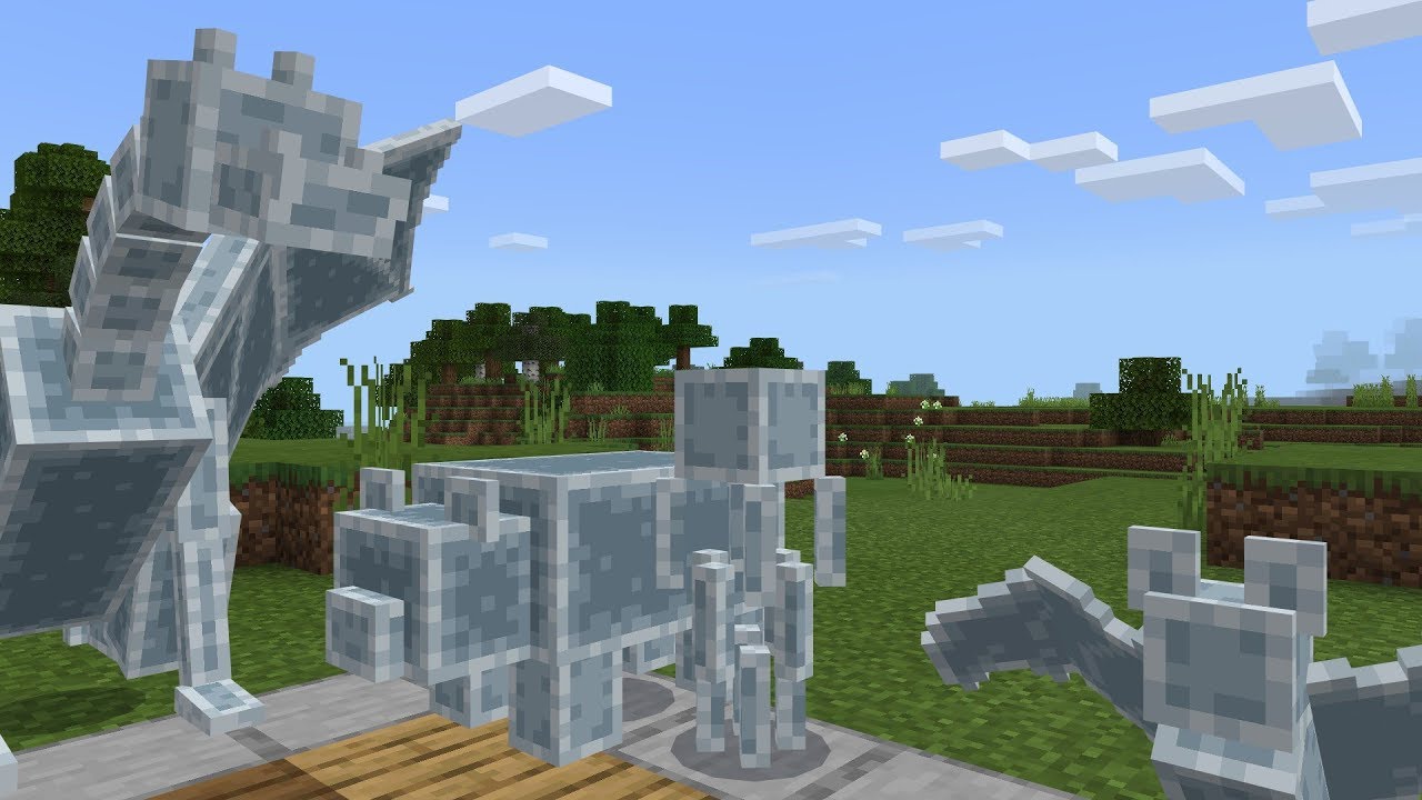 Minecraft Bedrock Mob Statues Addon (53 Statues to Use) YouTube