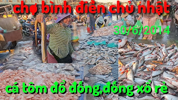 cá tôm đổ đống xổ rẻ25.30k bất ngờ chợ bình điền sáng chủ nhật