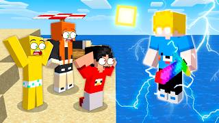 Fiquei Muito Forte em Apenas uma Praia Minecraft!