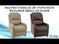 RecPro Charles 28" Push Back Recliner Small RV Chair