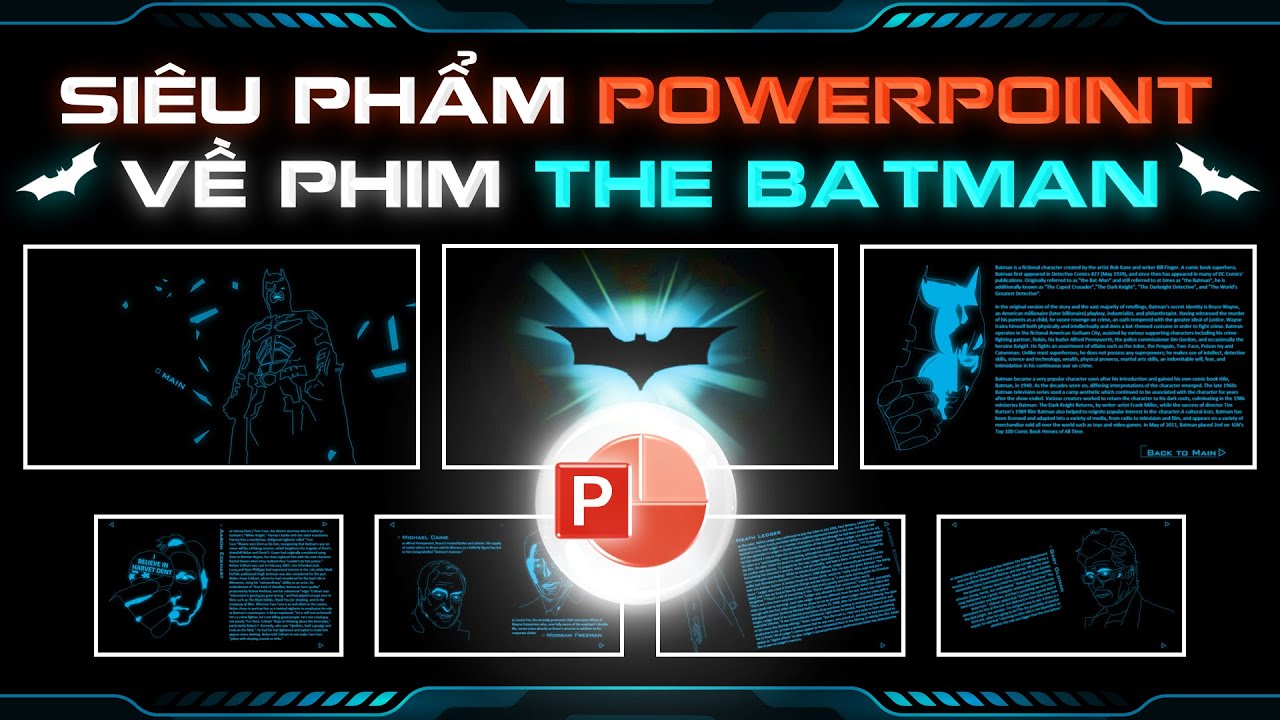 Siêu phẩm Slide Powerpoint về Bom Tấn The Batman - Dark Knight với  Animation tuyệt đỉnh | 9Slide - YouTube