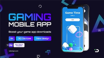 Gaming Mobile App Promo 4K (After Effects Template)