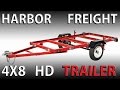 Assembling a HARBOR FREIGHT 4x8 heavy duty Folding trailer