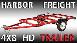 Assembling a HARBOR FREIGHT 4x8 heavy duty Folding trailer