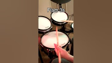 The Flam 3 Example #drums #rudiments #flam