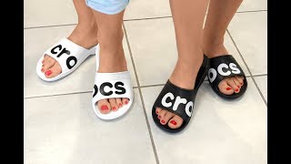 crocs classic graphic slide