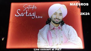 MAESTROS DAY -2 || DR. Satinder Sartaj Live Concert At PIET || Amir Khan Vlogs