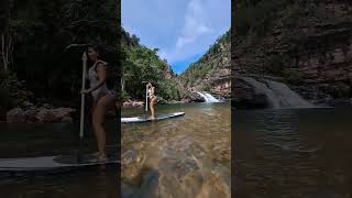 Stand up na cachoeira do Capivari #matogrosso