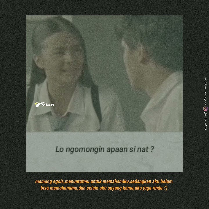 STORY WA BUCIN 30 DETIK | ADEGAN FILM NATHAN | NATHAN & SALMA