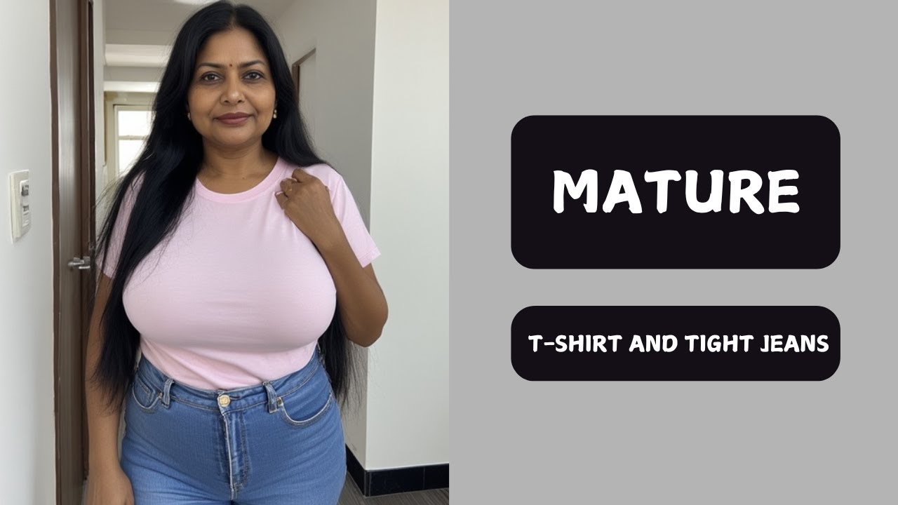 Пышногрудая зрелая индийская женщина с уверенными формами: современный стиль