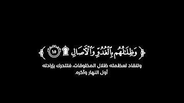 كروما شاشة سوداء قرآن كريم 🌿تلاوة من سورة الرعد 🌿القارئ أحمد النفيس 🌿