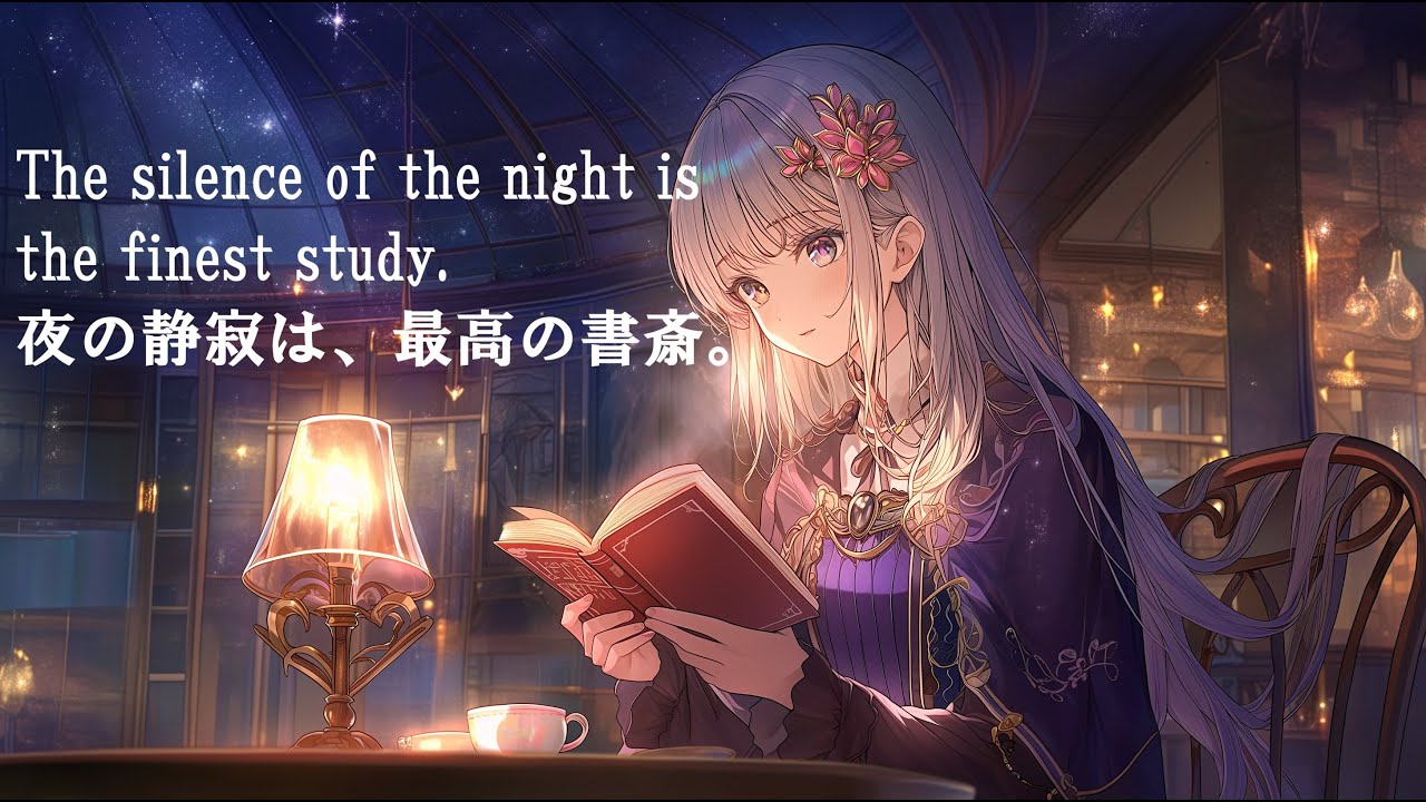 夜の読書時間・勉強・仕事を頑張る人へ。静かに集中できる音楽をお届けします♬【Café Music | For Work, Study & Reading／カフェ音楽｜作業・勉強・読書用】
