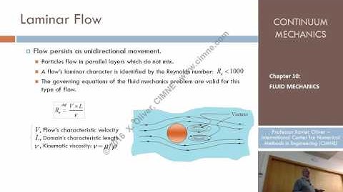 Continuum Mechanics – Ch10 - Lecture 13 – Laminar and Turbulent Flows