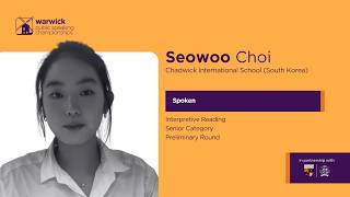 2026 Warwick PS Interpretive Reading Senior Preliminary Round | Seowoo Choi