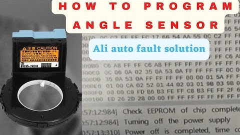 How to program steering angle sensor || how to clear angle sensor || ali auto fault solution