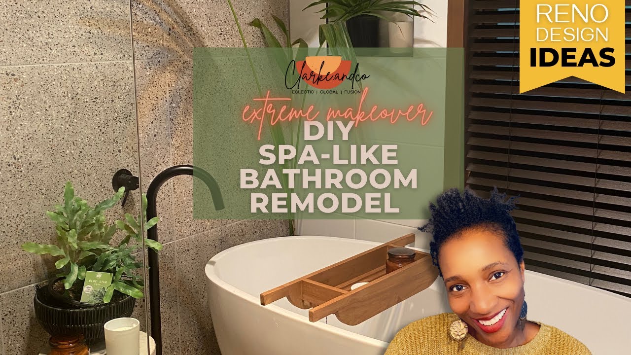 DIY SPA BATHROOM MAKEOVER | BATHROOM REMODEL | BALI INSPIRED BATHROOM ...