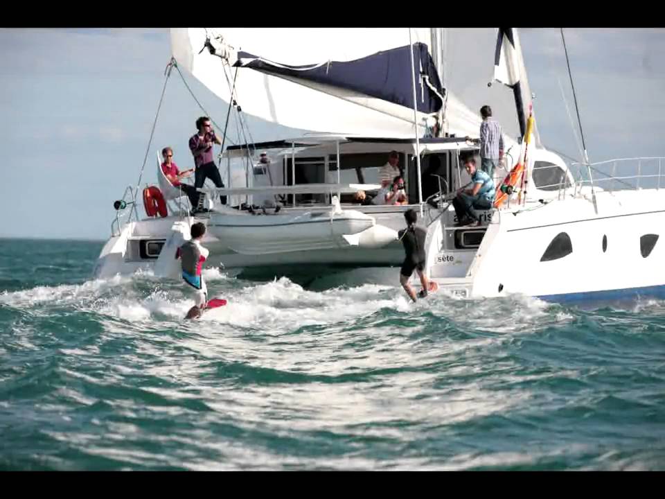 Outremer 49 and wakeboard