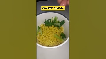 Thumbnail of Resep Mie Kuning Lokal Ala Ramen....enak Juga nih😉#shorts #resepmie #ramennoodles #miepedas