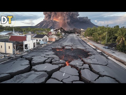 Kanlaon Volcano in the Philippines erupts violently! Negros Island in danger