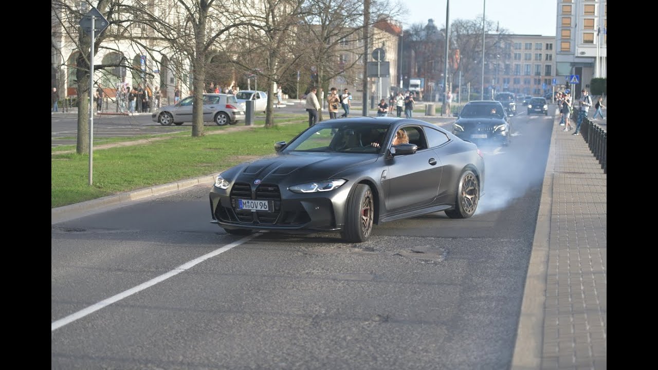 BMW M4 G82 Coupé Competition x Kith Powerslides and Mercedes-AMG C 63 S W205 In Warsaw
