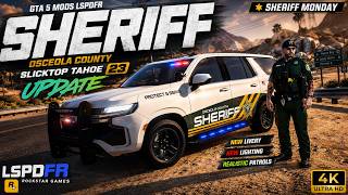 GTA 5 MODS LSPDFR | Osceola County Sheriff 2023 Slicktop Tahoe Update | Sheriff Monday | RTX 5090