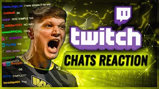 S1MPLE BEST CS:GO PLAYS WITH TWITCH CHAT REACTION!