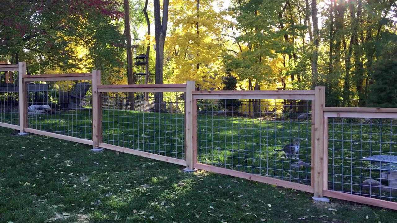 4 Foot Hog Panel Fence YouTube 4 Foot Hog Panel Fence YouTube