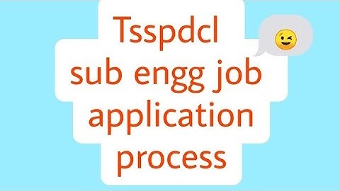 # Tsspdcl sub engg 2022 online application process  #diploma holders