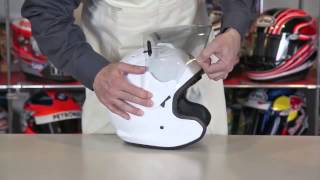 Arai Open Face Helmet Visor Installation