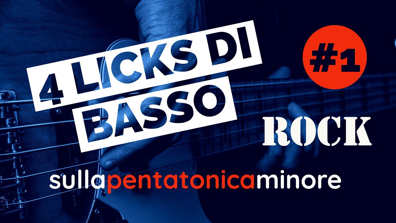 4 Licks di Basso - Pentatonica Minore #1