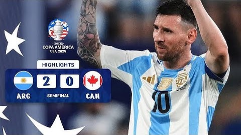 Argentina 2-0 Canada: Copa America Highlights!