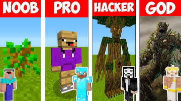 Minecraft - NOOB vs PRO vs HACKER vs GOD : TREE MUTANT in Minecraft ! AVM SHORTS ANIMATION