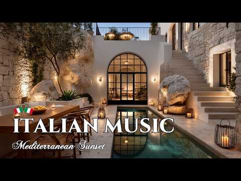 Italian Chill Instrumental 🇮🇹 Amalfi Coast 🌊 Relaxing Mediterranean Seaside Escape 2 Hours 4K