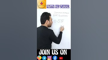 B56, 0.037 PE BAR, BAR QUESTIONS SHORT TRICK, HOW TO SOLVE RECURRING DECIMAL? #shorts #math  //🤔🤔🔥🔥