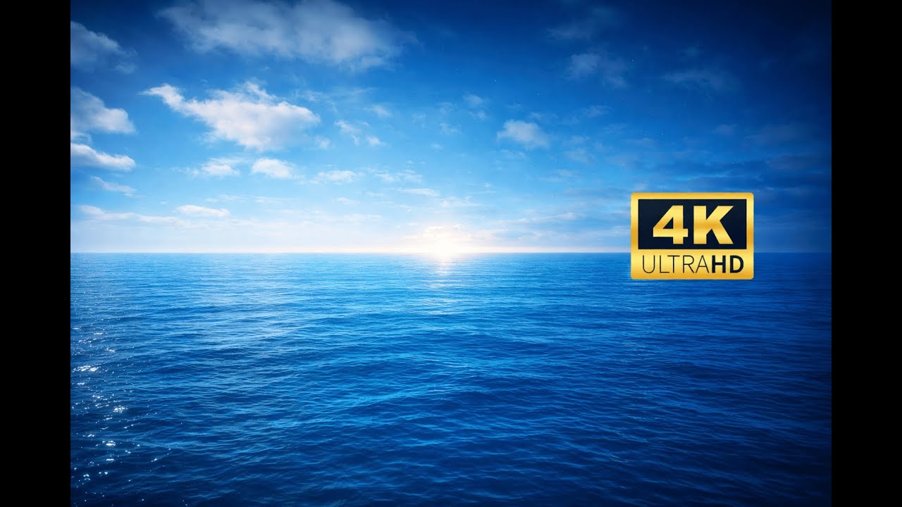 10 Hours Deep Sleep in Blue 🌊   Ocean & Sky Ambience - No Music