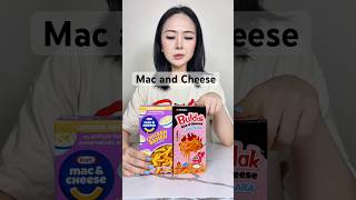 Let’s try the new Buldak carbonara Mac and cheese, and Kraft Chicken Ramen Mac and cheese