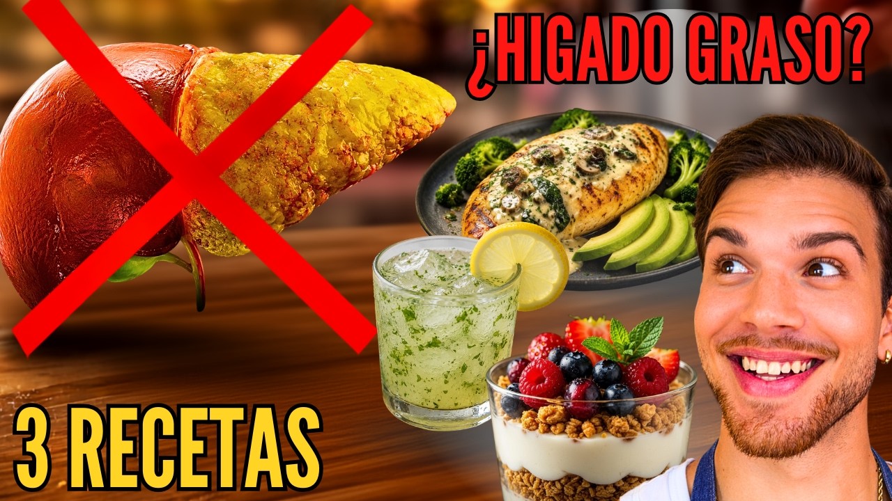 Las #3 MEJORES RECETAS para LIMPIAR el HÍGADO GRASO