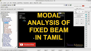 MODAL ANALYSIS OF FIXED BEAM