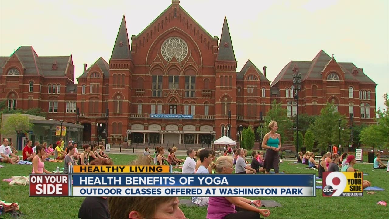 Yoga class fills Washington Park