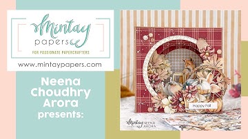 #187 | Tunnel card with "Golden days" collection | Neena Arora