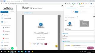 How to use report builder in Vaizle to create reports (updated)
