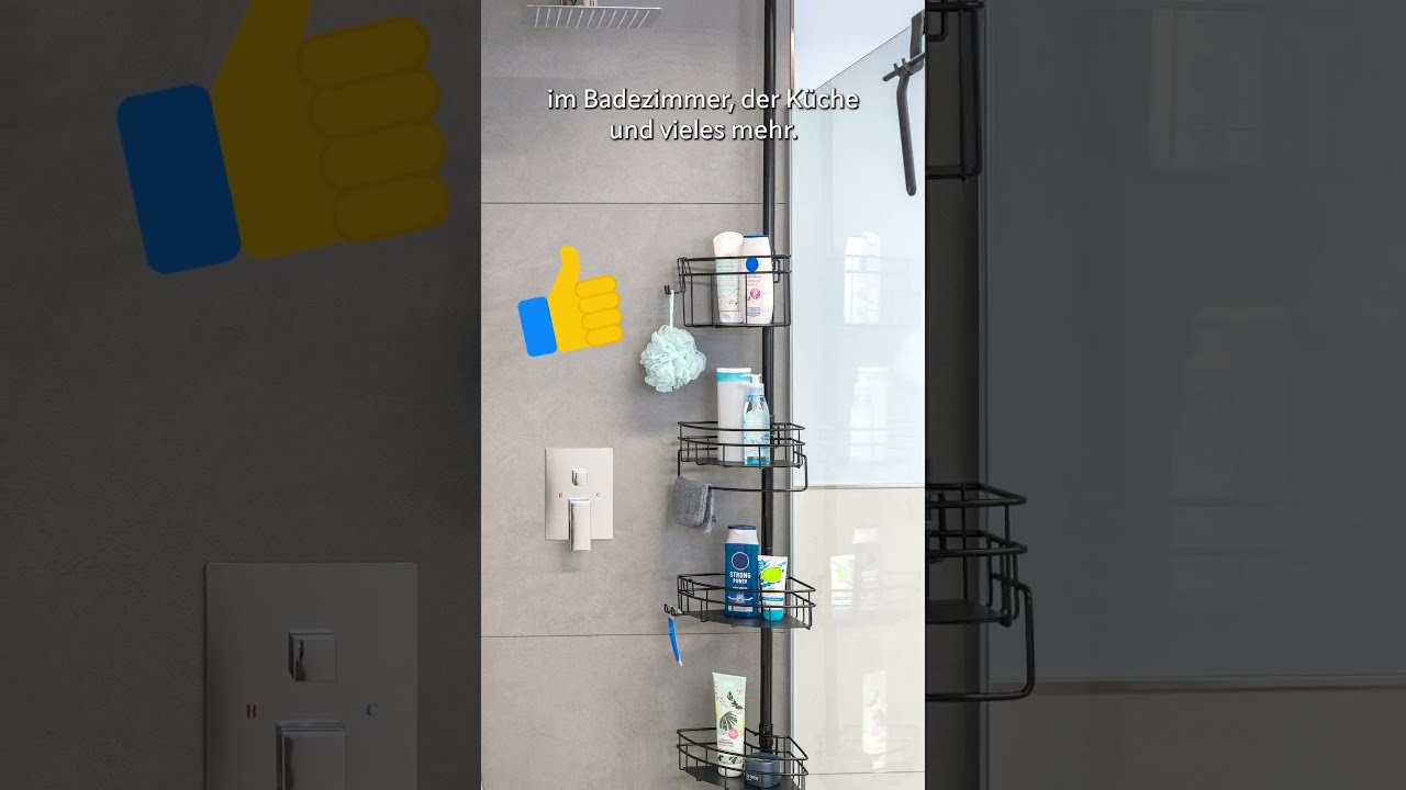 Flexible Stauraumlösung für jeden Raum – ohne Bohren! Teleskop-Regal von bremermann