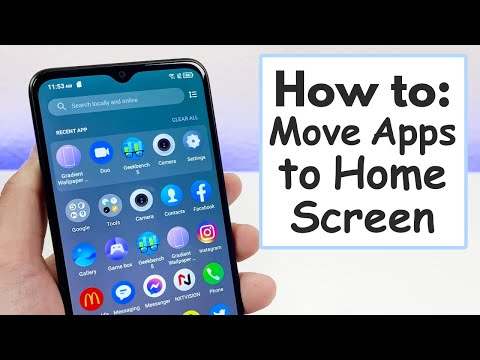 Video How to Move Apps to Home Screen - (TCL 30 XE 5G) - youtube