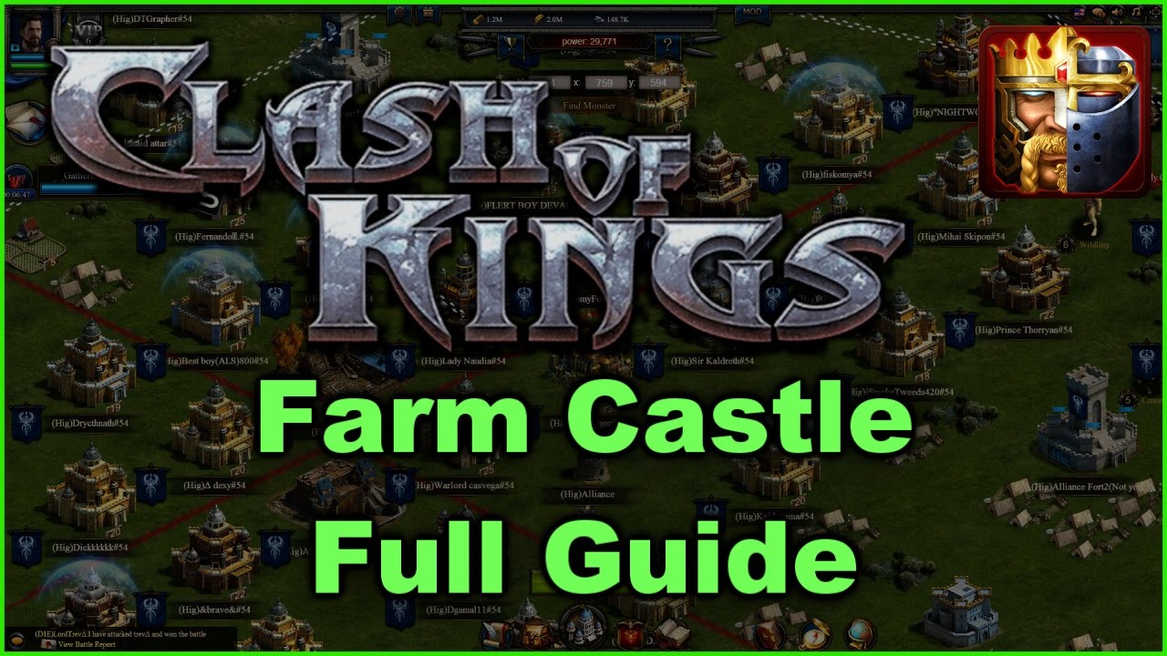 Como criar castelos farm no Clash of Kings - Eu Sou Android