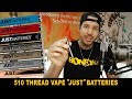 JUST Batteries - Vape Pen Battery by JustCBD, 400 mAh 510 thread battery w/  Variable Voltage - YouTube