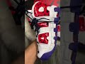 nike uptempo blanco rojo