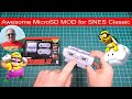 Awesome micro sd mod for super nintendo snes mini classic edition diy hack