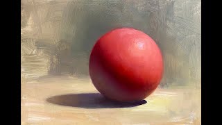 ART 225  Red Sphere Painting