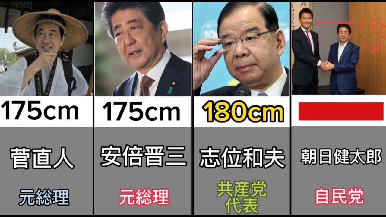 【こんな高かったの！？】高身長な政治家ランキング（元職含む）